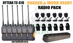 Gorilla Radio - Rugged & Work Ready Hytera Radio Pack